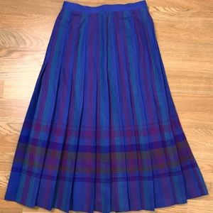 VTG Pendleton 100% Virgin Wool Plaid Skirt Sz 8